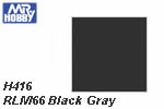 H416 RLM66 Black Gray Semi-Gloss (10 ml) mrhobby H416