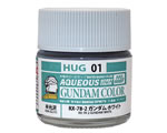 HUG01 Aqueous Gundam Color RX-78-2 Semi-Gloss White (10 ml) mrhobby HUG01