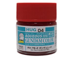 HUG04 Aqueous Gundam Color RX-78-2 Semi-Gloss Red (10 ml) mrhobby HUG04