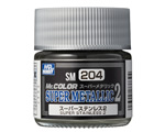 SM204 Super Metallic 2 Super Stainless 2 (10 ml) mrhobby SM204