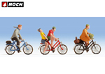 Ciclisti 4 personaggi con accessori HO noch NH15898
