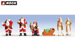 Santa Claus 5 personaggi con accessori HO noch NH15920