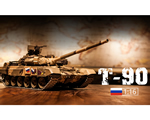 Carro Armato RC Russian T-90 Main Battle Tank 1:16 2,4 GHz RTR radiokontrol 3938-1UPG