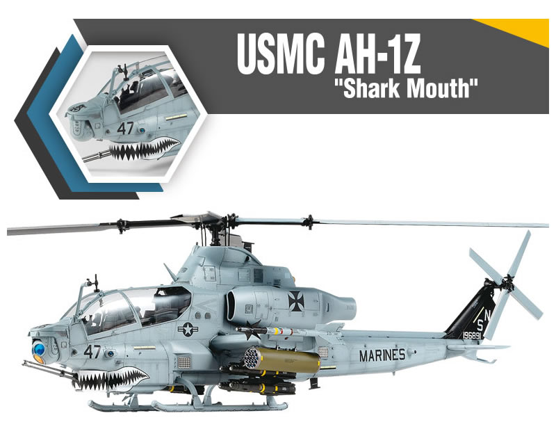 USMC Bell AH-1Z Shark Mouth 1:35 academy AC12127