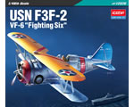 US Navy Fighter Grumman F3F-2 VF-6 Fighting Six 1:48 academy AC12326