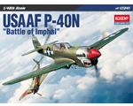 US Army Air Forces P-40N Battle of Imphal 1:48 academy AC12341