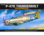 Republic P-47D Thunderbolt Razorback 1:72 academy AC12492