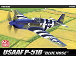 USAAF P-51B Blue Nose 1:48 academy ACA12303