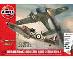 Boulton Paul Defiant Mk.1 Dornier Do17z Dogfight Doubles Gift Set 1:72 airfix A50170