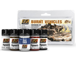 Burnt Vehicles Set ak-interactive AK-4120