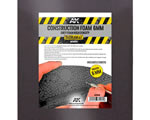 Construction Foam 6 mm Black foam High Density 195x295 mm includes 2 sheets ak-interactive AK-8096