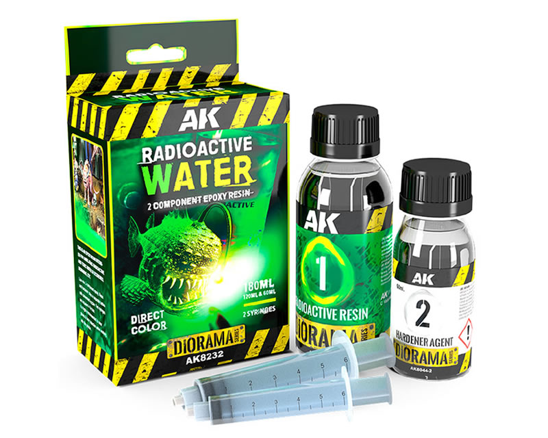 Resin Radioactive Water Components Epoxy Resin (180 ml) ak-interactive AK-8232