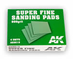 Super Fine Sanding Pads - 800 grit (4 pcs) ak-interactive AK-9019