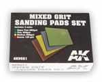 Mixed Grit Sanding Pads Set (4 pcs: 800, 400, 220, 120) ak-interactive AK-9021