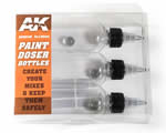 Paint Doser Bottles 3x 100ml ak-interactive AK-9048