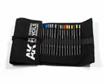 Weathering Pencils Full Range Cloth Case ak-interactive AK10048