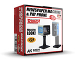 Newspaper Machine and Pay Phone ak-interactive DZ020