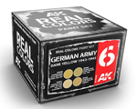 German Army Dark Yellow 1943-1945 (Set of 4 Colors) ak-interactive RCS006