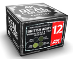 British Army Africa, Sicily Italy 1942-1943 WWII (Set of 4 Colors) ak-interactive RCS012