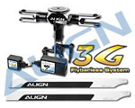 500 3G Prog. Flybarless System (Black) + Blades align H50124