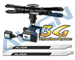 700 3G Prog. Flybarless System (Black) + Blades align HN7094QA