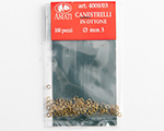 Canestrelli in ottone 3 mm (100 pz) amati AM4000-03