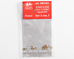 Anellini con gambo in ottone tipo A diam. 3 mm (10 pz) amati AM4005-03