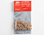 Bozzelli noce 3 mm 1 foro (100 pz) amati AM4070-03