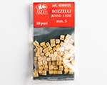 Bozzelli bosso 5 mm 3 fori (100 pz) amati AM4089-05