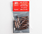 Canne tronche decorate 21 mm (10 pz) amati AM4172-21