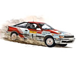 Toyota Celica GT-Four ST165 '89 Australia Rally 1:24 aoshima AOS08119