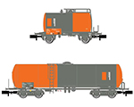 SBB 2-unit set tank wagons red / grey livery contains 1 x 2-axle tank wagon and 1 x 4-axle Tank wagon Uetikon period V-VI arnold HN6398