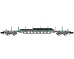 RENFE 4-axle flatwagon type Rgs green/grey livery loaded with steel slabs arnold HN6406