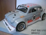 Fiat 500 completa di adesivi (da verniciare) bracing BR012