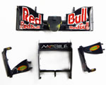 Red Bull RB5 Sebastian Vettel No.15 n.27324 front- und rear wing, add wings with mirrors carrera CA20089617