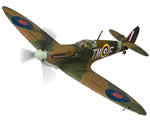 Supermarine Spitfire Mk.IIa P7823 / TM-F, Down Belfast Telegraph Spitfire Fund 100 Years of the RAF 1:72 corgi AA39213