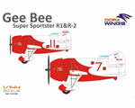 Gee Bee Super Sporster R1 - R2 1:144 dorawings DW14402
