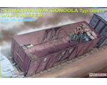 German Railway Gondola Type Ommr w/AA Gun Crew 1:35 dragon DRA6086