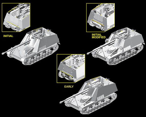 DRAGON Sd.Kfz.164 Nashorn (4 in 1) 1:35 - DRA6459 | Modellismo.it