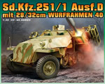 Sd.Kfz.251/1 Ausf.D mit 28/32cm Wurfrahmen 40 1:35 dragon DRA6861