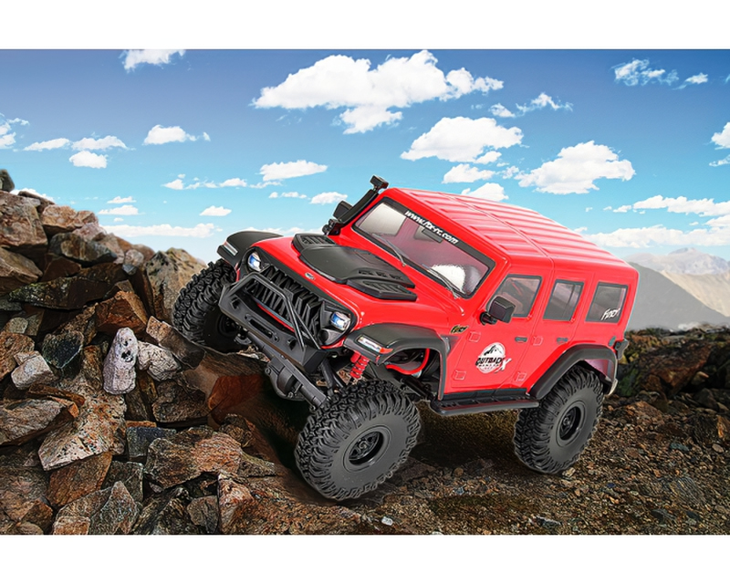 Automodello Outback Mini X Fury Trail Crawler 1:18 4WD RTR Rosso edmodellismo FTX5525R