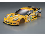 KillerBee Carrozzeria Corvette GT2 Gialla con decals e accessori 190 mm edmodellismo KB48012