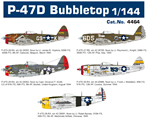 Republic P-47D Thunderbolt Bubbletop 1:144 eduard ED4464