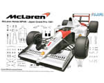 McLaren Honda MP4/6 Japan Grand Prix 1991 1:20 fujimi FUJ09044