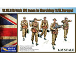 WWII British MG Team In Marching (N.W. Europe) 1:35 gecko 35GM0014
