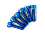 Viti esa. testa cilin. 3x10 mm allum. Blu (6 pz) hard H3310B