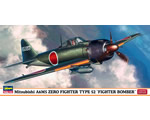 Mitsubishi A6M5 Zero Fighter Type 52 Fighter Bomber 1:72 hasegawa HA02019