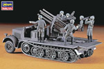 8 Ton Half Track Quadruple 20 mm AA 1:72 hasegawa HASMT14