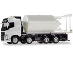 Volvo FH GL 4 assi trasporto silos Bianco 1:87 herpa HE013604