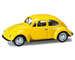 Volkswagen Kafer 1969 (Beetle) Light Yellow 1:87 herpa HE022361-002